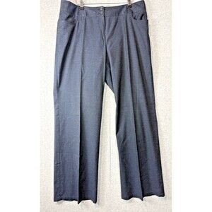 Women’s Blue Pinstriped Pants By J Jill Size 18Tall (34" inseam)